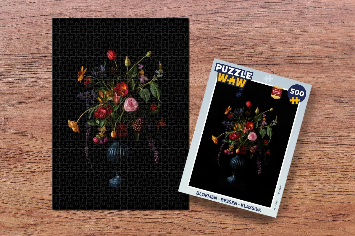 PuzzleWow Legpuzzel Bloemen 500 Stuks - Boeket