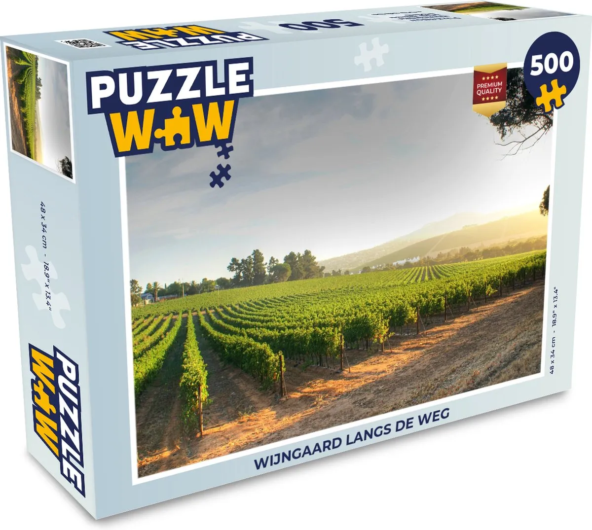 PuzzleWow Wijngaard langs de weg Legpuzzel 500 Stuks