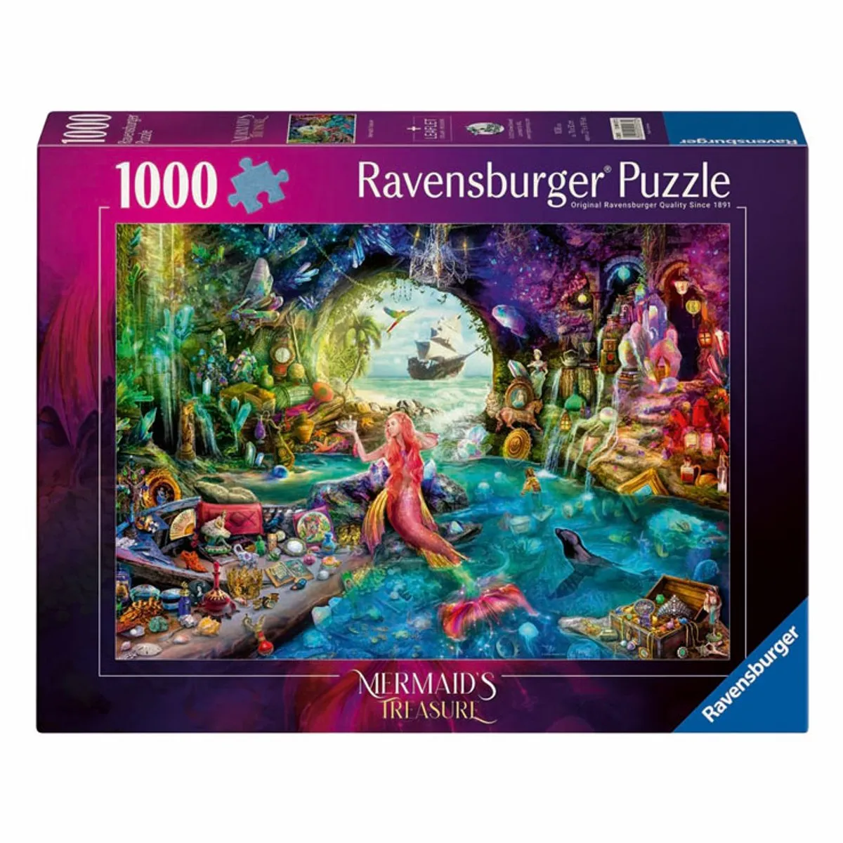 Ravensburger Mermaid's Treasure Legpuzzel 1000 Stuks - Meerkleurig