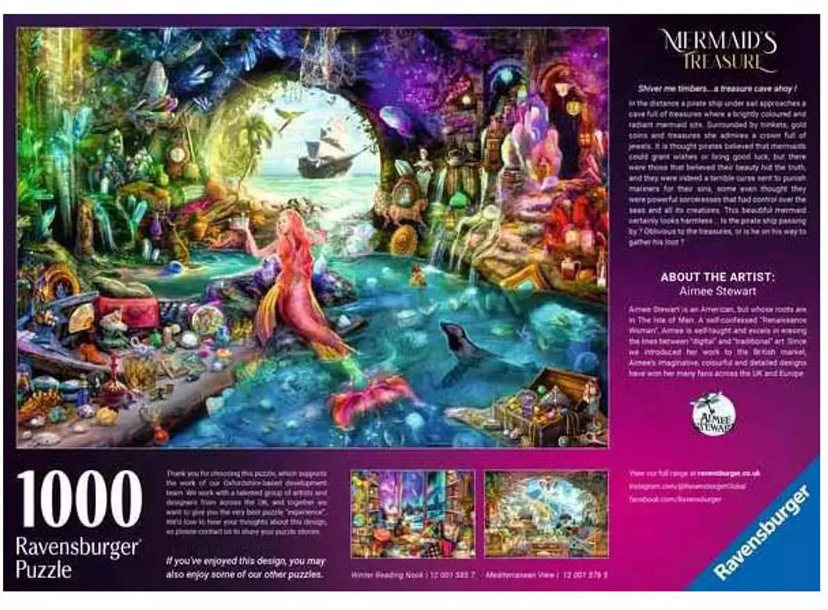 Ravensburger Mermaid's Treasure Legpuzzel 1000 Stuks - Meerkleurig