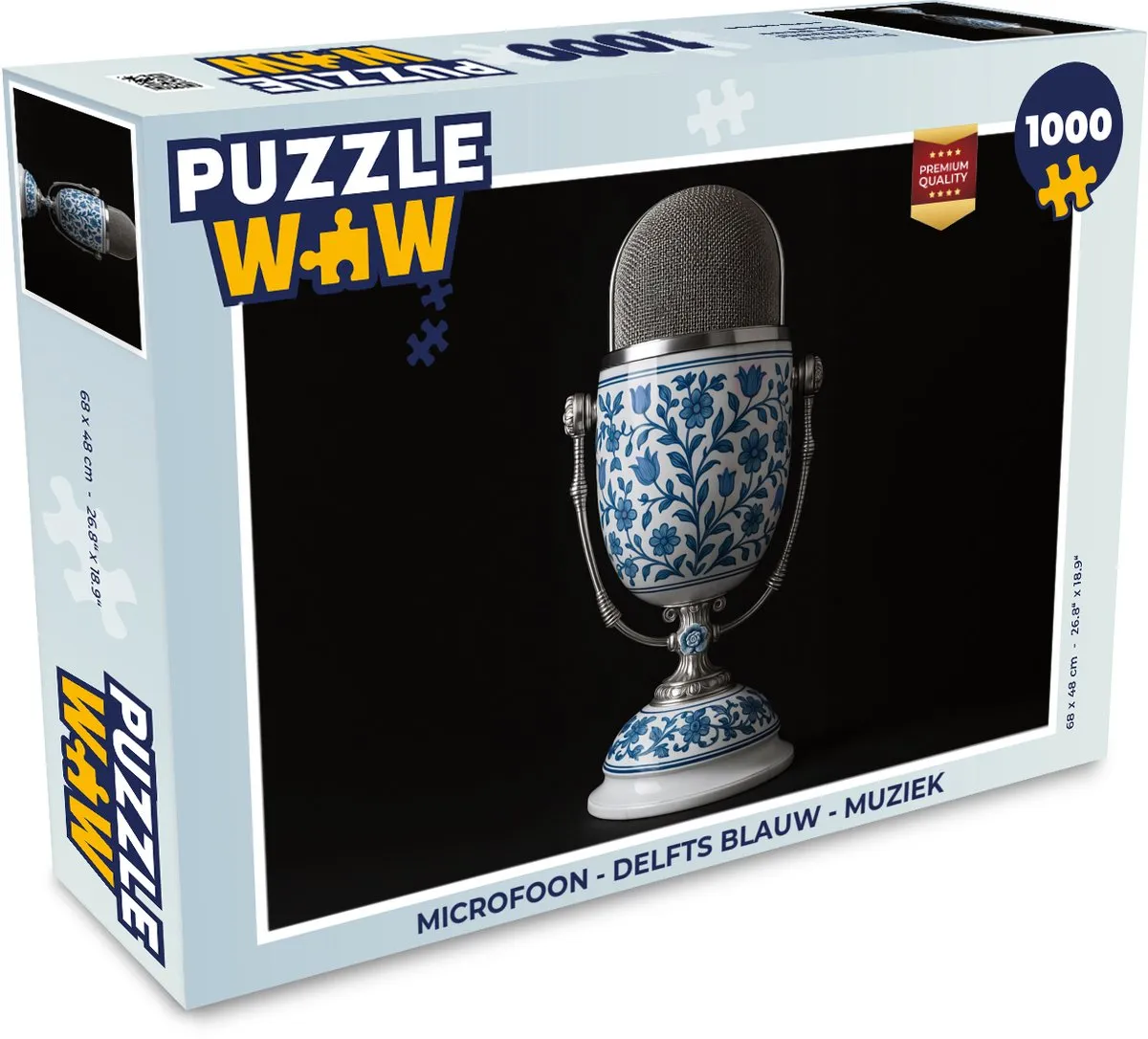 PuzzleWow Microfoon Legpuzzel 1000 Stuks