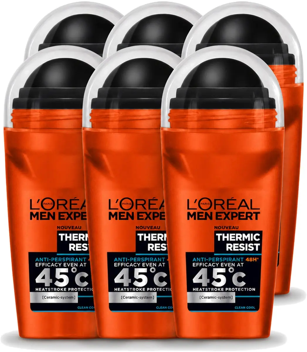 6 x L'Oréal Paris Men Expert Thermic Resist