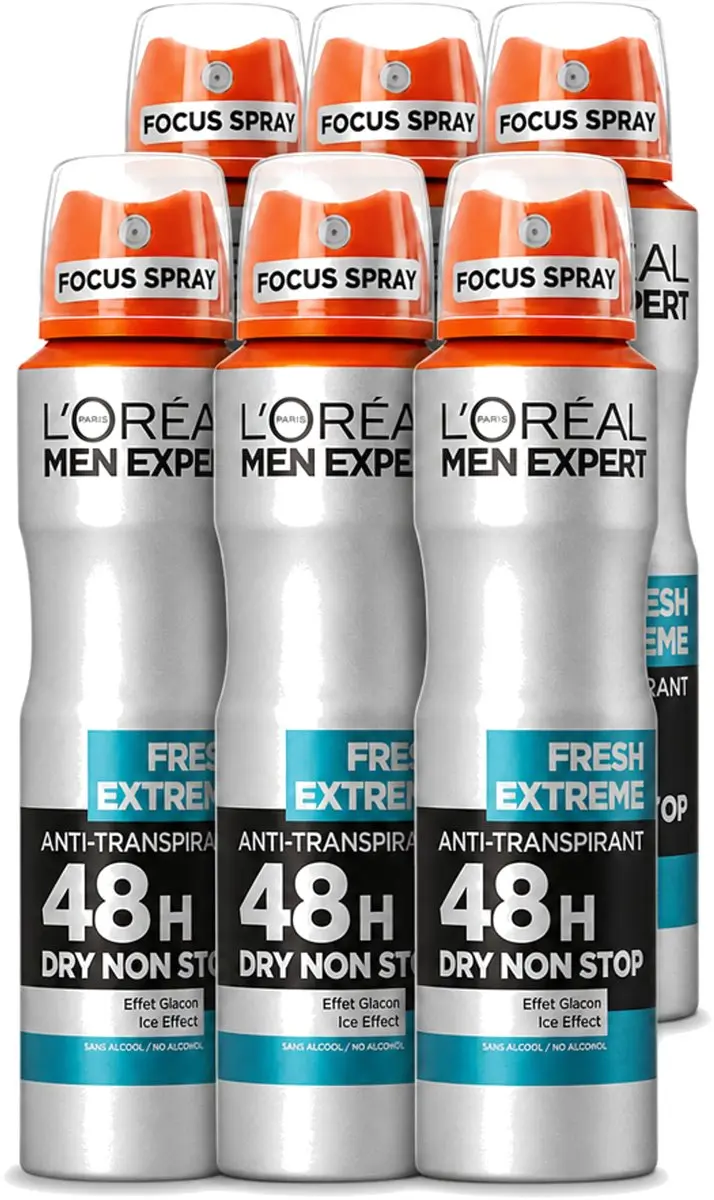 6 x L'Oréal Paris Men Expert Fresh Extreme