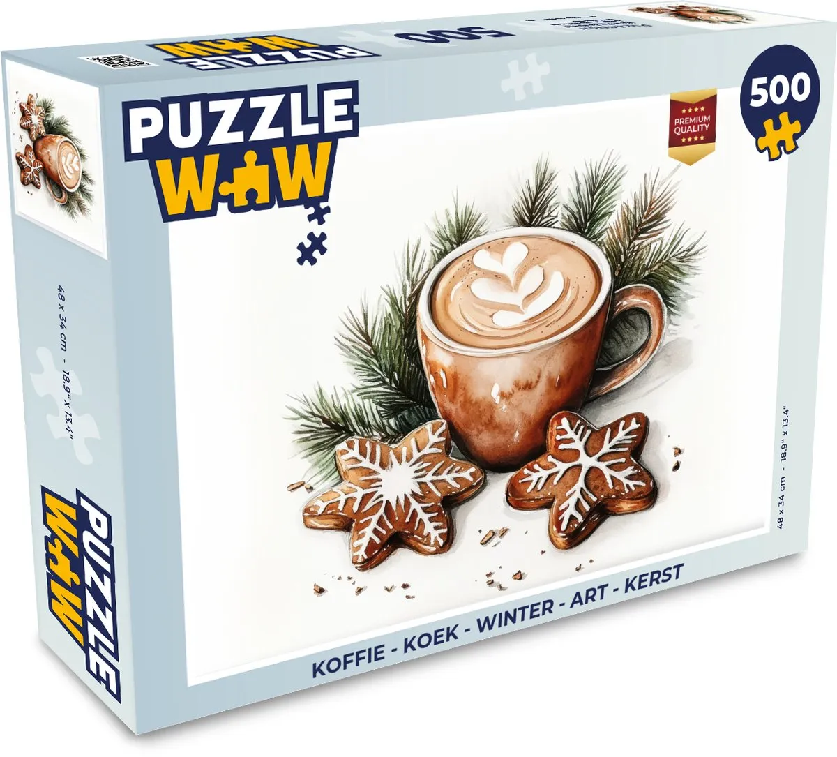 PuzzleWow Kerst Puzzel 500 Stuks