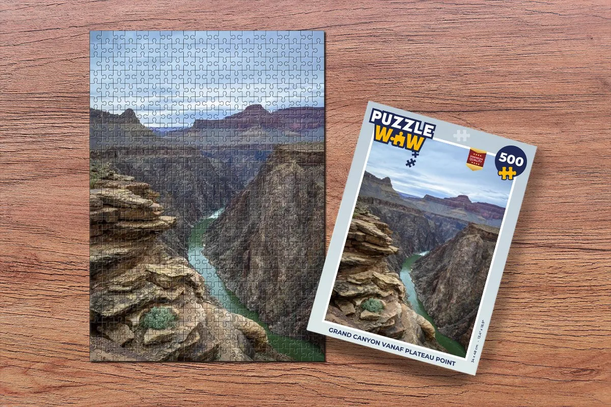 PuzzleWow Grand Canyon Plateau Point Legpuzzel 500 Stuks - Multicolor