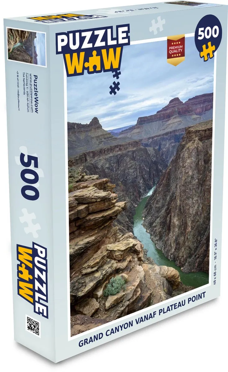PuzzleWow Grand Canyon Plateau Point Legpuzzel 500 Stuks