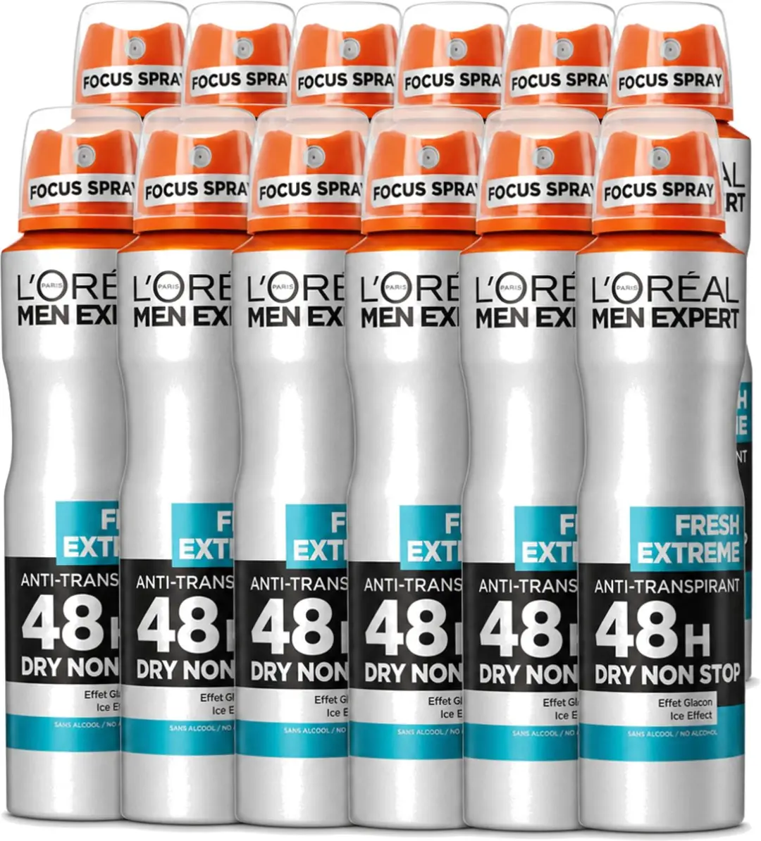 12 x L'Oréal Paris Men Expert Fresh Extreme
