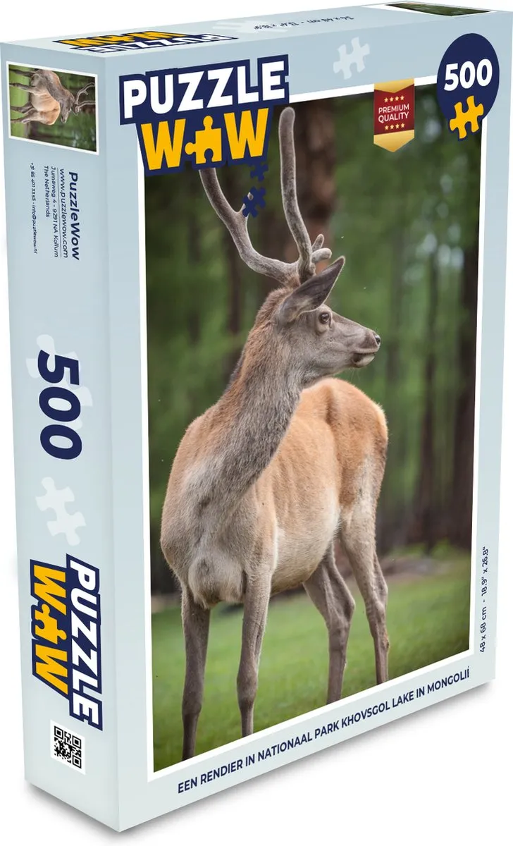 PuzzleWow Legpuzzel Khovsgol Lake Mongolië 500 Stuks