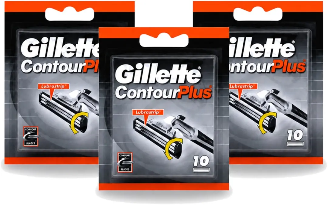 3 x Gillette Contour Plus