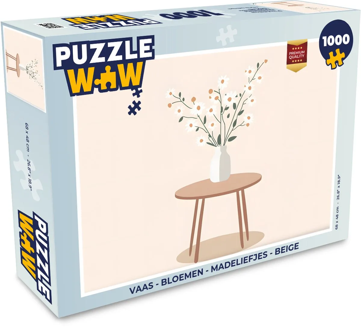PuzzleWow Madeliefjes Legpuzzel 1000 Stuks