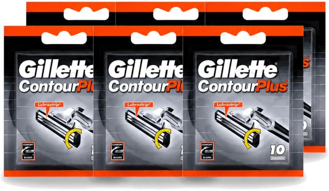 6 x Gillette Contour Plus