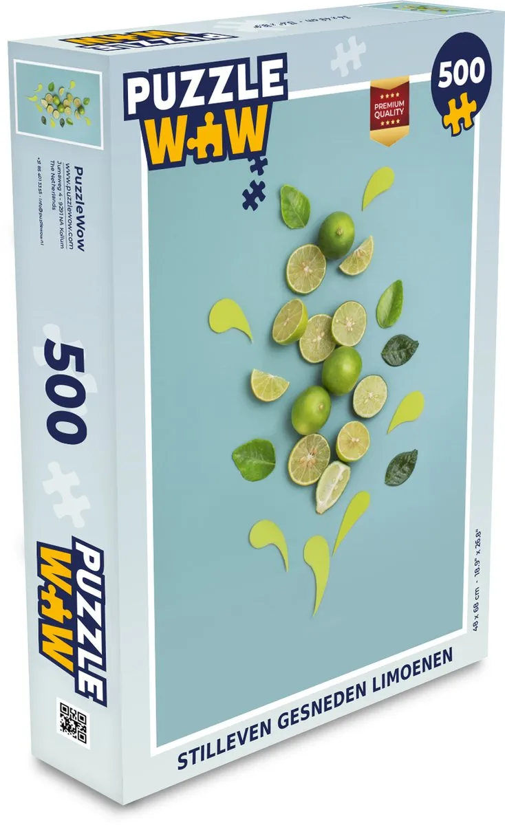 PuzzleWow Legpuzzel Limoen 500 Stuks