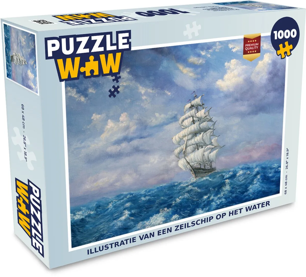 PuzzleWow Legpuzzel Zeilschip 1000 Stuks