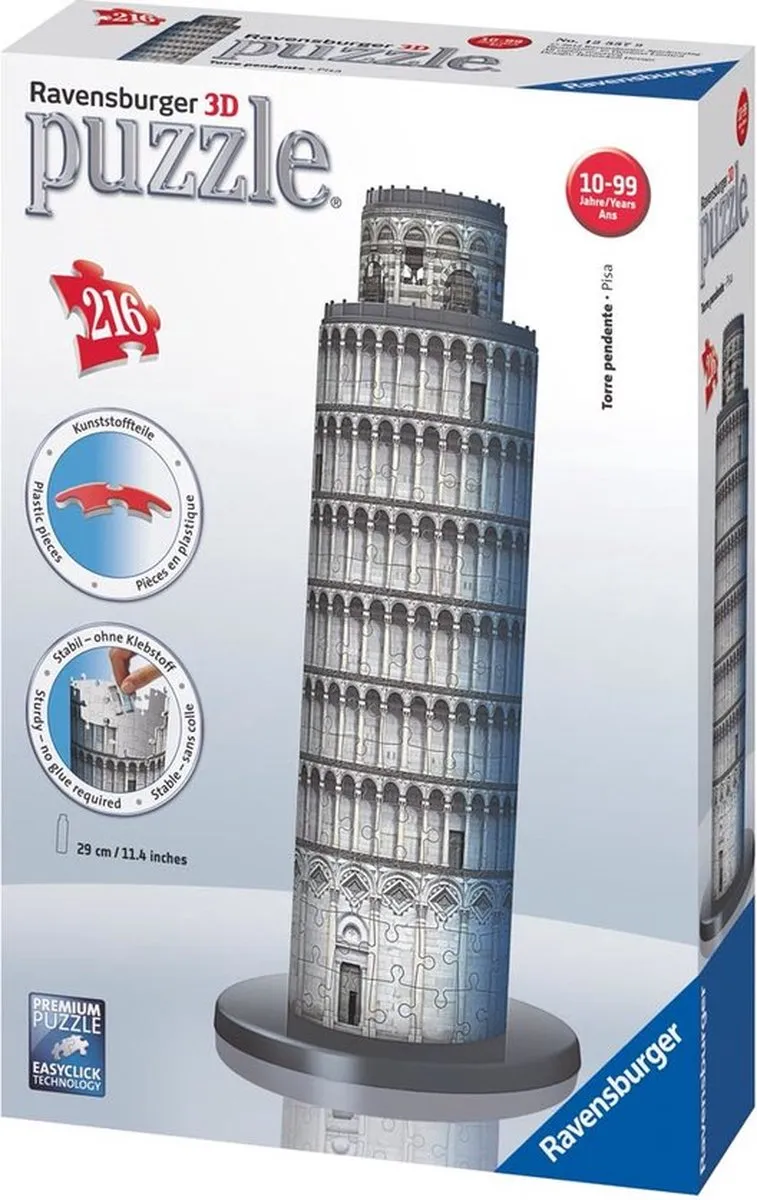 Ravensburger Toren van Pisa 3D Puzzel - 216 Stuks
