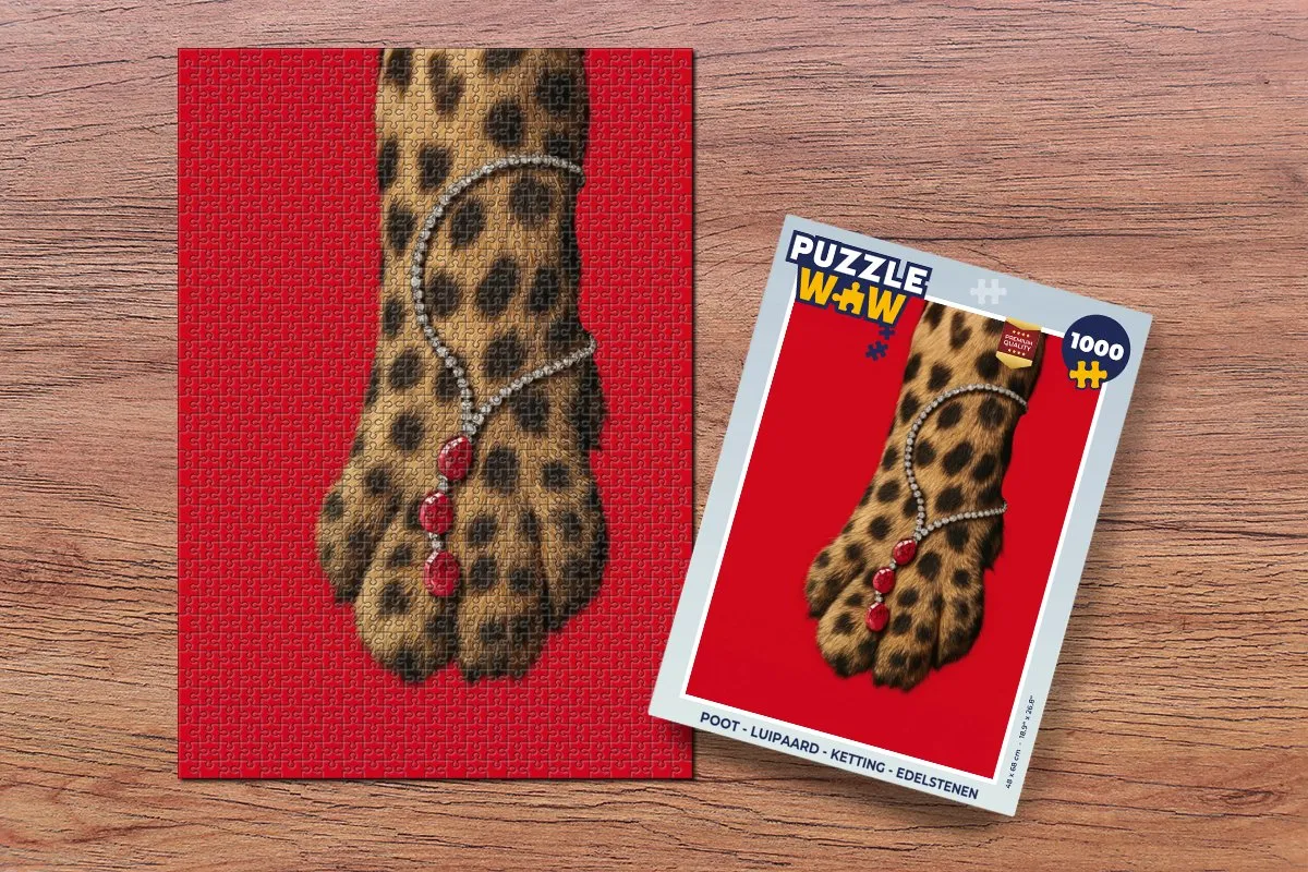 PuzzleWow Luipaard Puzzel 1000 Stukjes - 8721373926286