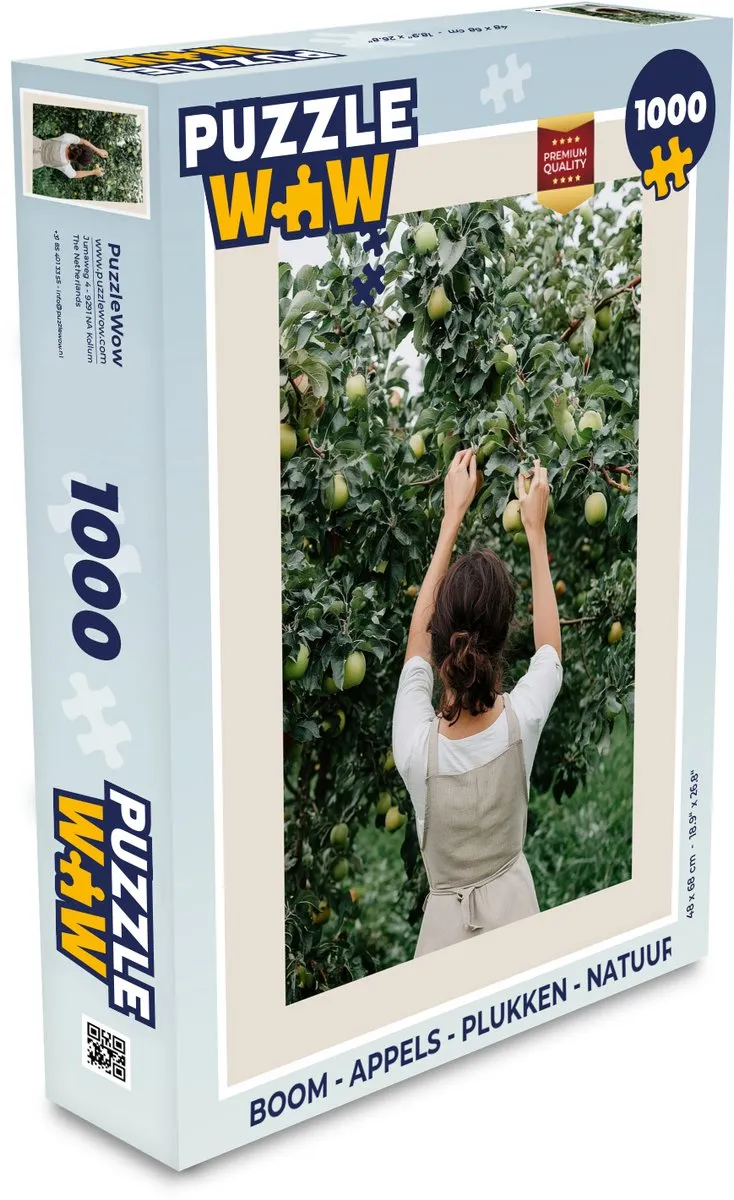 PuzzleWow Boom Appels Legpuzzel 1000 Stuks - Groen