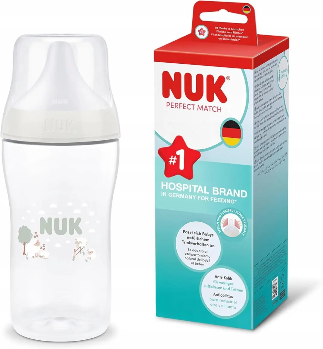 NUK Perfect Match Babyfles 3+ Maanden