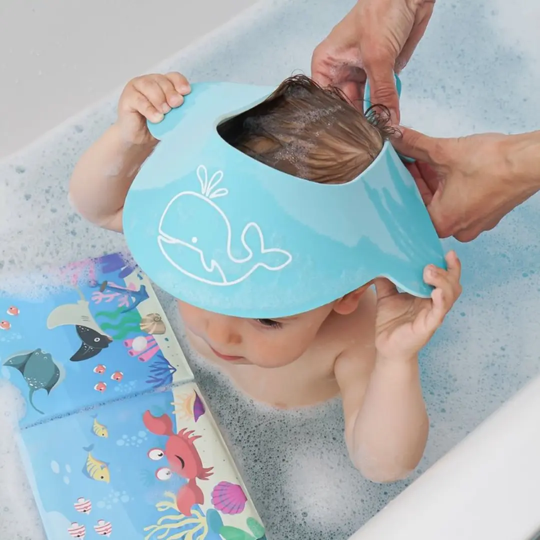 Reer MyHappyBath Cap Shampoo Bescherming - Walvis - afbeelding 6 van 6