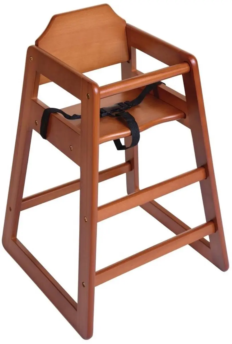 Kinderstoel Donkerbruin hout