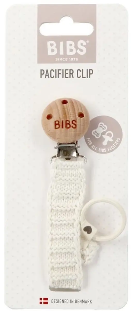 BIBS Fopspeenkoord Knitted - Ivoor - 0+ Maanden