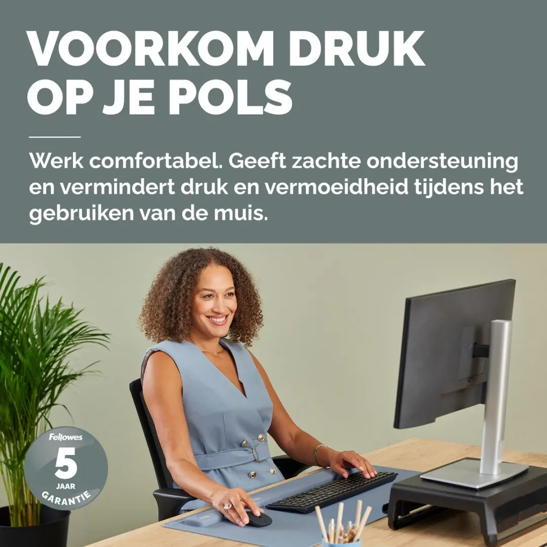 Fellowes Breyta Palm Polssteun 100142567 - Lichtblauw