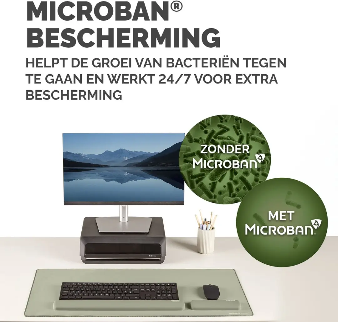Fellowes Breyta Palm Polssteun 100142568 - Saliegroen