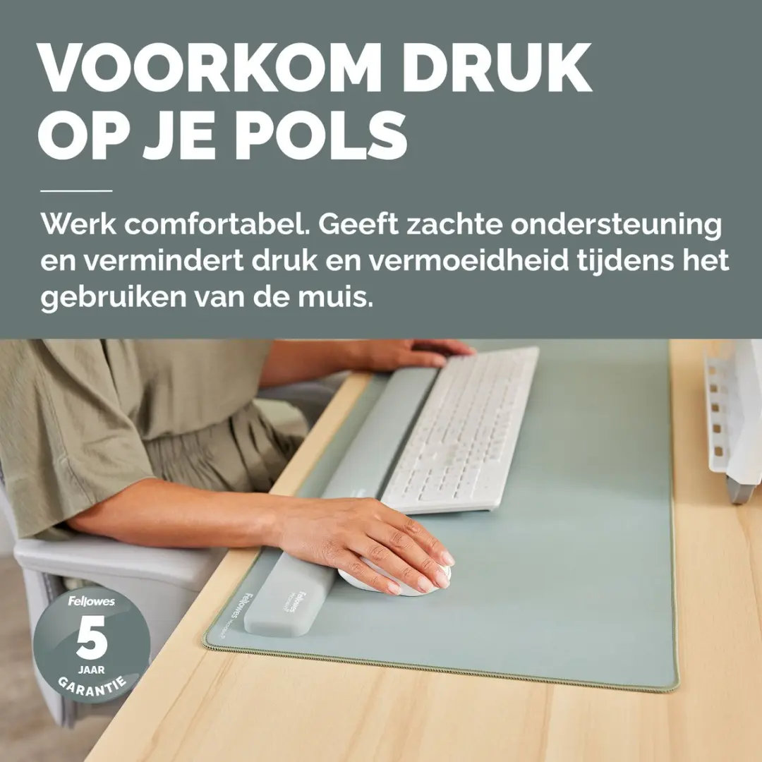 Fellowes Breyta Palm Polssteun 100142568 - Saliegroen