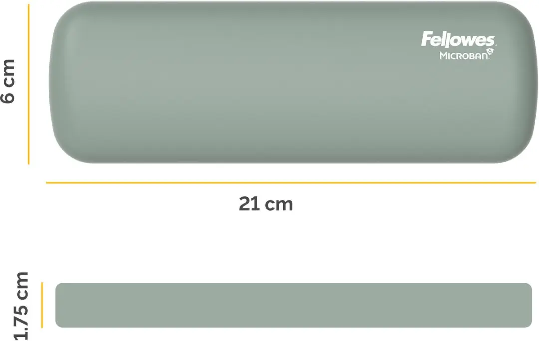 Fellowes Breyta Palm Polssteun 100142568 - Saliegroen