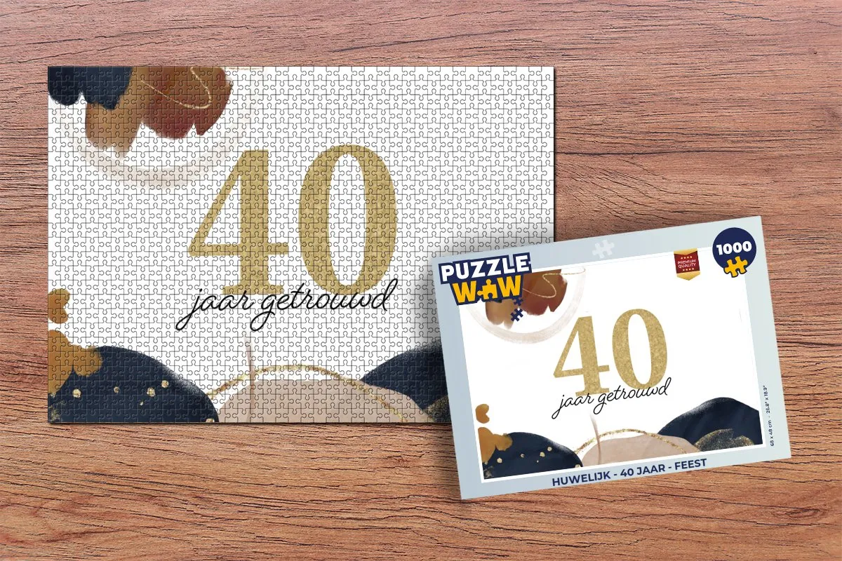 PuzzleWow Trouwdag Legpuzzel 1000 Stuks - Multicolor