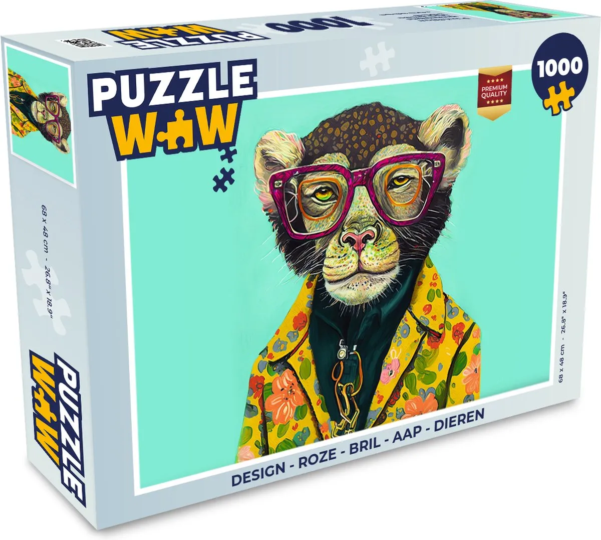 PuzzleWow Legpuzzel 1000 Stuks - Multicolor