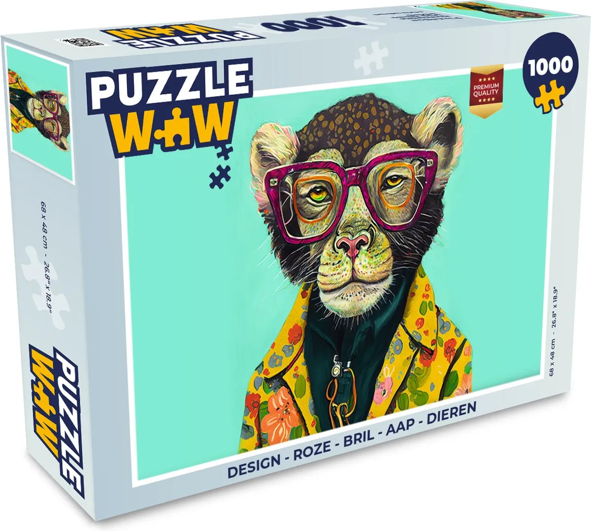PuzzleWow Legpuzzel 1000 Stuks - Multicolor