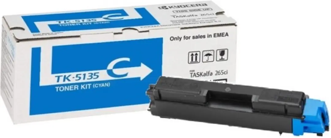 Kyocera TK-5135C Cyan Tonercartridge - 5000 pagina's