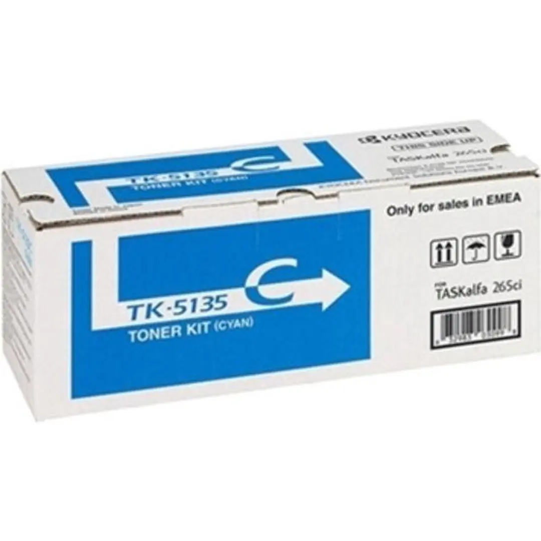 Kyocera TK-5135C Cyan Tonercartridge - 5000 pagina's