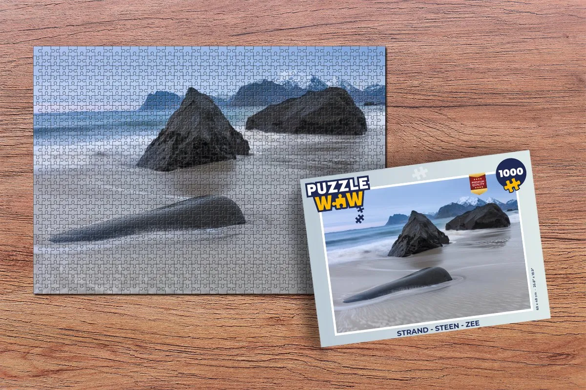 PuzzleWow Strand - Zee Legpuzzel 1000 Stuks - Multicolor
