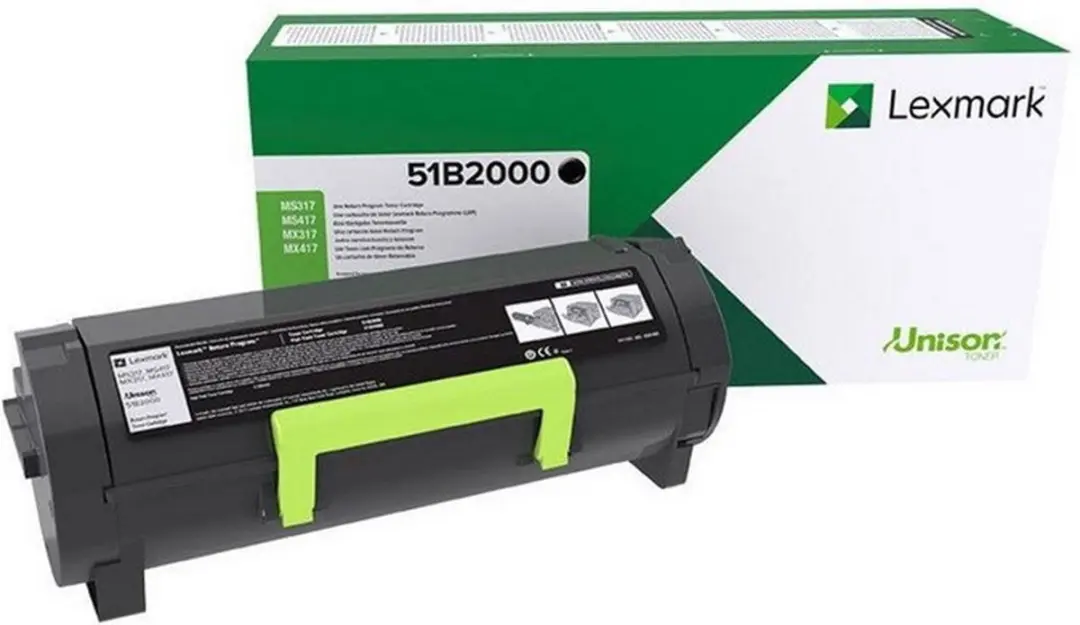 Lexmark 55B2X00 Tonercartridge - Zwart