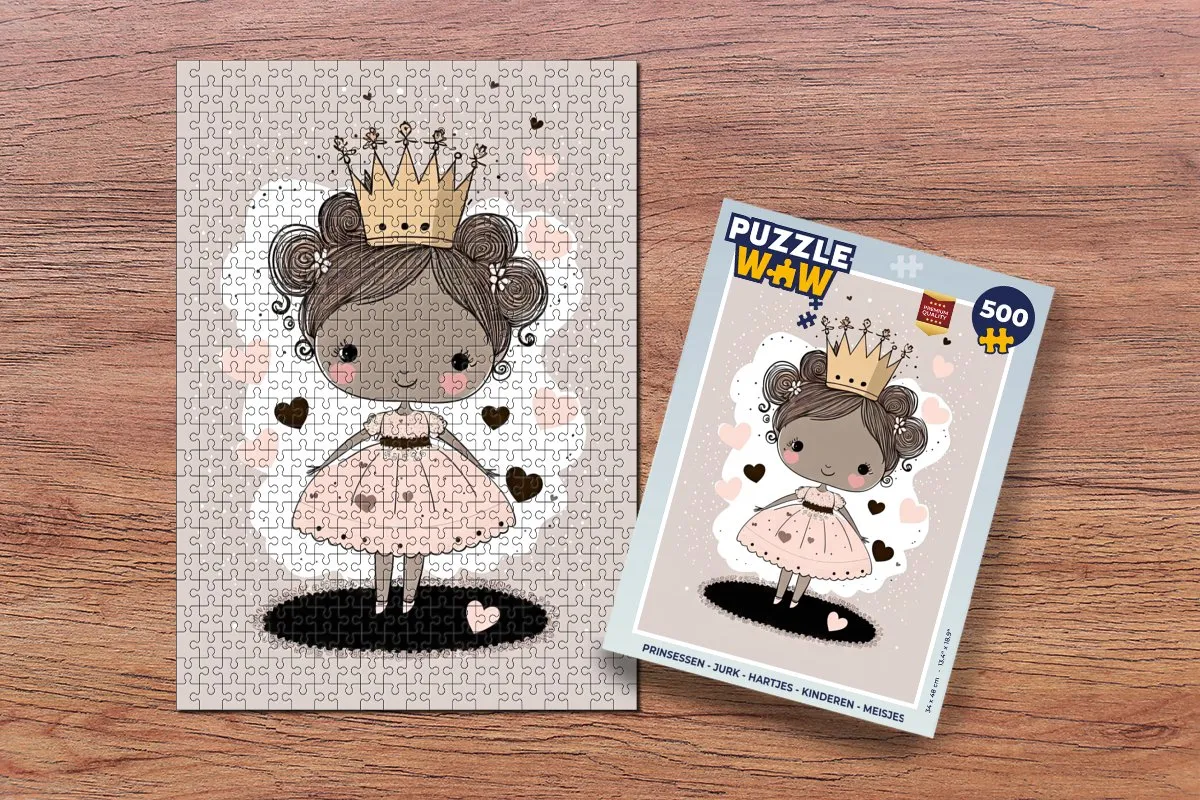 PuzzleWow Prinsessen Legpuzzel 500 Stuks - Multicolor