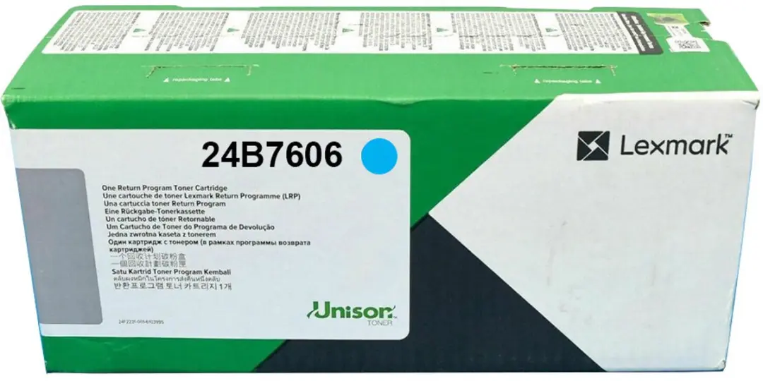 Lexmark 24B7606 tonercartridge 1 stuk(s) Origineel Cyaan