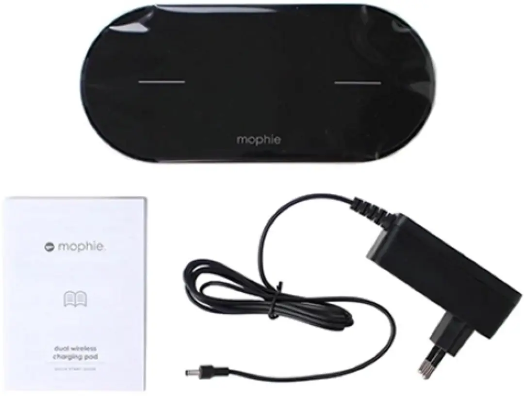 mophie Dual Wireless Charging Pad - 16W - 2 Apparaten - Zwart