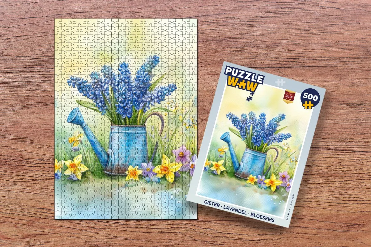 PuzzleWow Gieter Lavendel Bloesems Legpuzzel 500 Stuks - 8721173245211