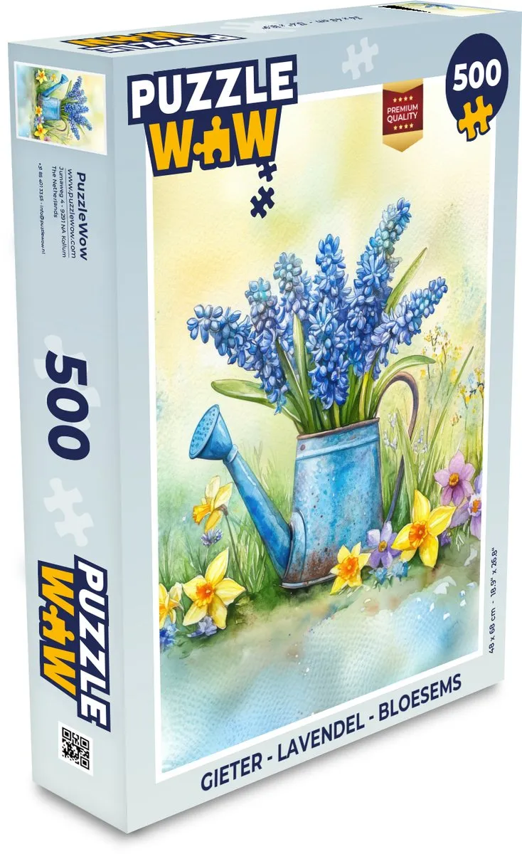 PuzzleWow Gieter Lavendel Bloesems Legpuzzel 500 Stuks