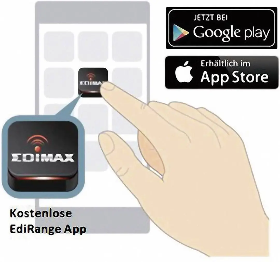 Edimax EW-7438RPn Mini WiFi Repeater N300 - Kleurloos - afbeelding 6 van 6