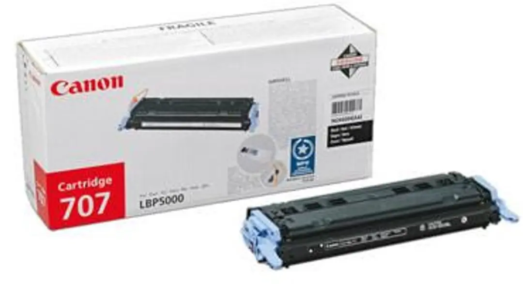 Canon 707BK Toner - Zwart - 2000 pagina's