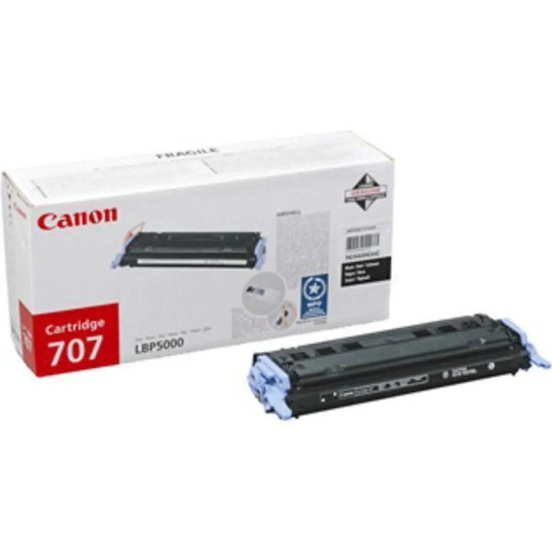 Canon 707BK Toner - Zwart - 2000 pagina's
