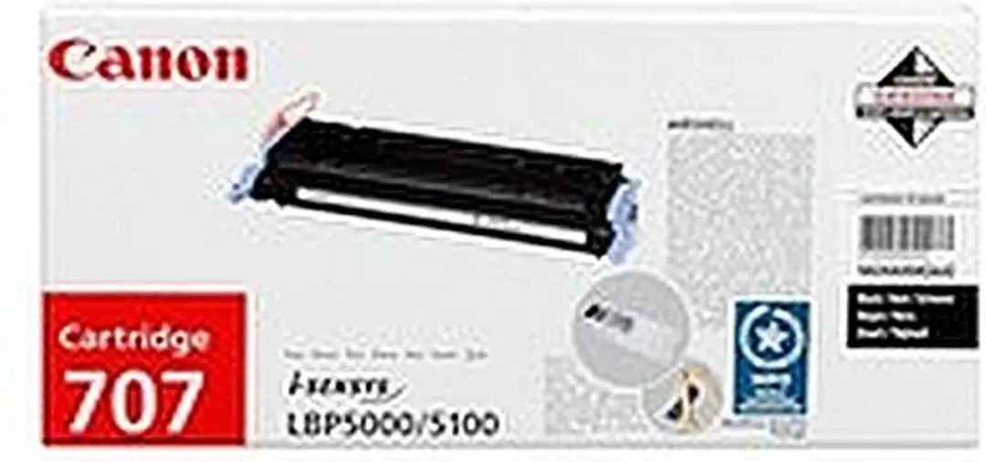 Canon 707BK Toner - Zwart - 2000 pagina's