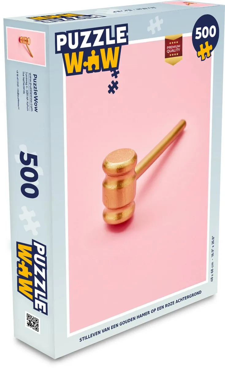 PuzzleWow Hamer Legpuzzel 500 Stuks