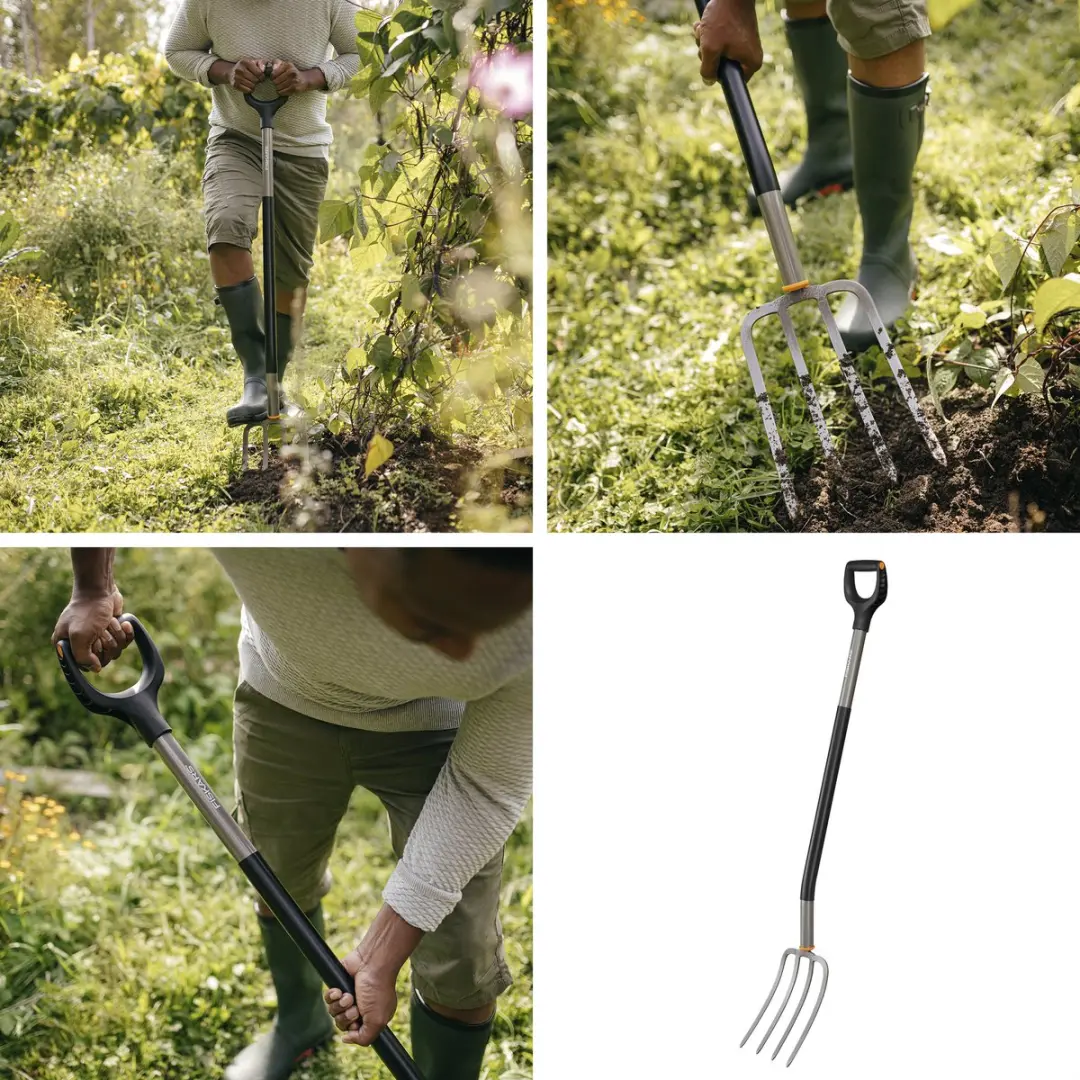 Fiskars Ergonomische Spitvork 132cm