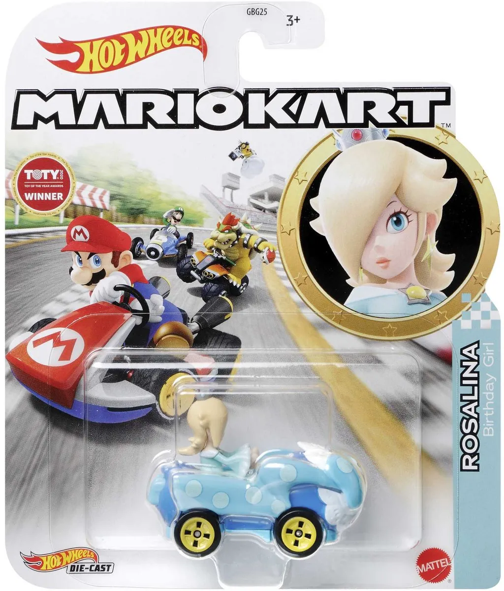 Hot Wheels Mario Kart Rosalina Voertuig HDB32 - Meerkleurig
