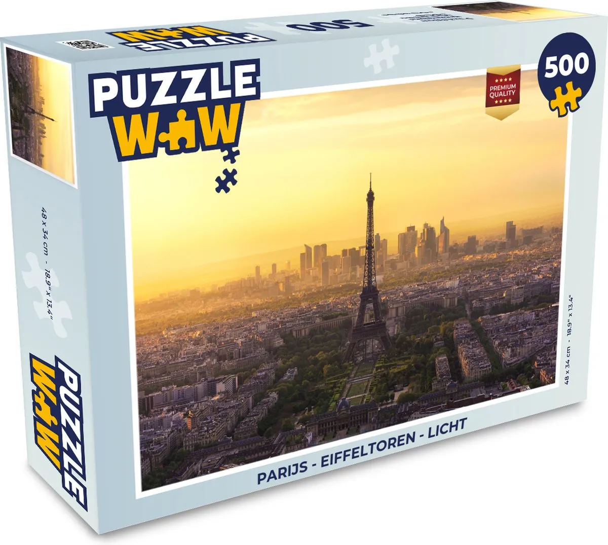 PuzzleWow Parijs Eiffeltoren Legpuzzel 500 Stuks
