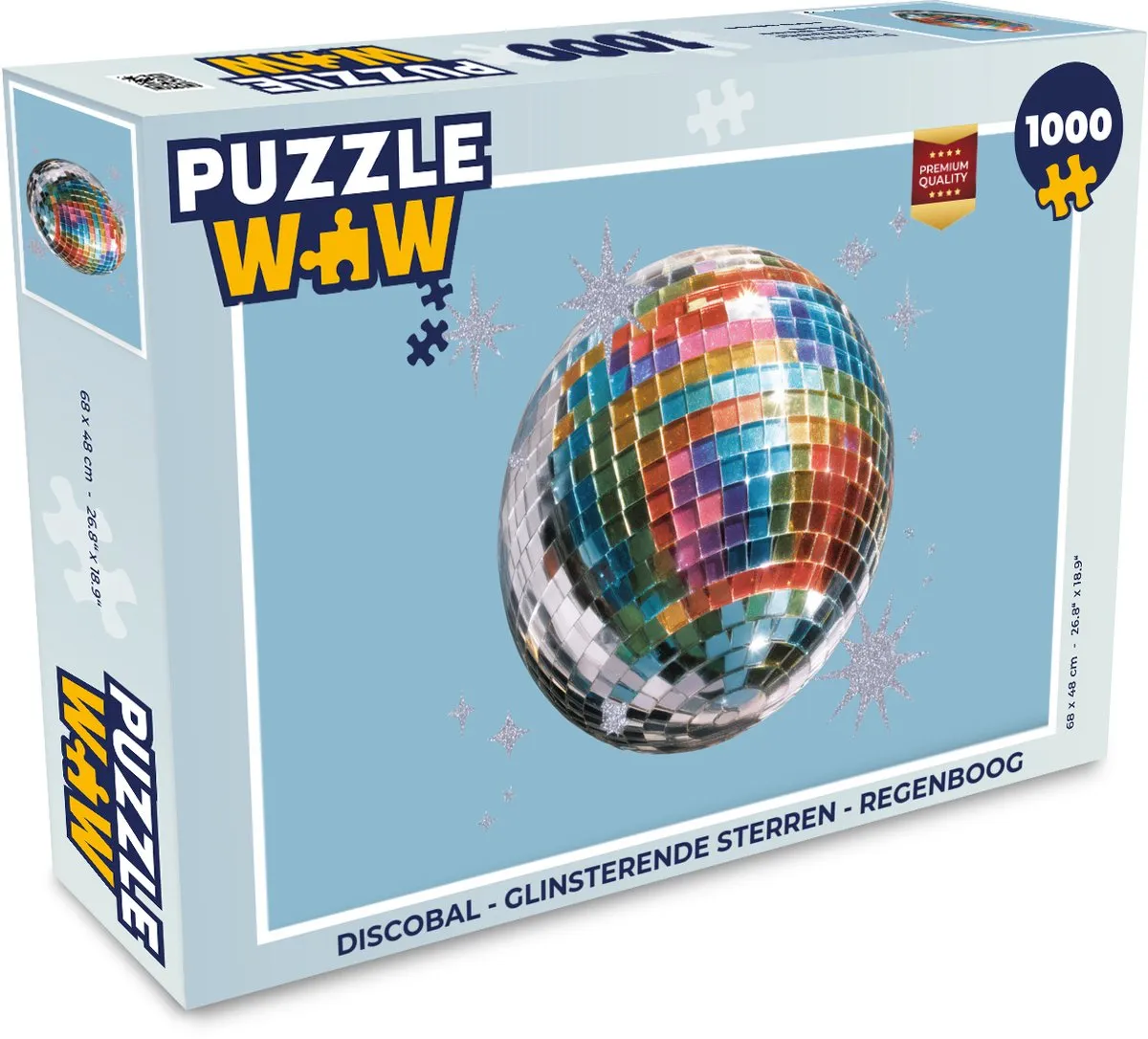PuzzleWow Discobal Legpuzzel 1000 Stuks
