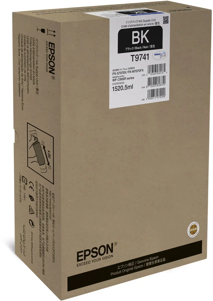 Epson XXL Inktvoorraadunit C13T974100 - 86.000 Pagina's - Zwart